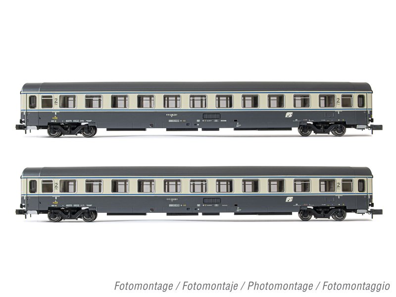 Arnold Personenwagen-Set FS Reisezugwagen UIC-Z1 2-teilig Epoche IV - V HN4394