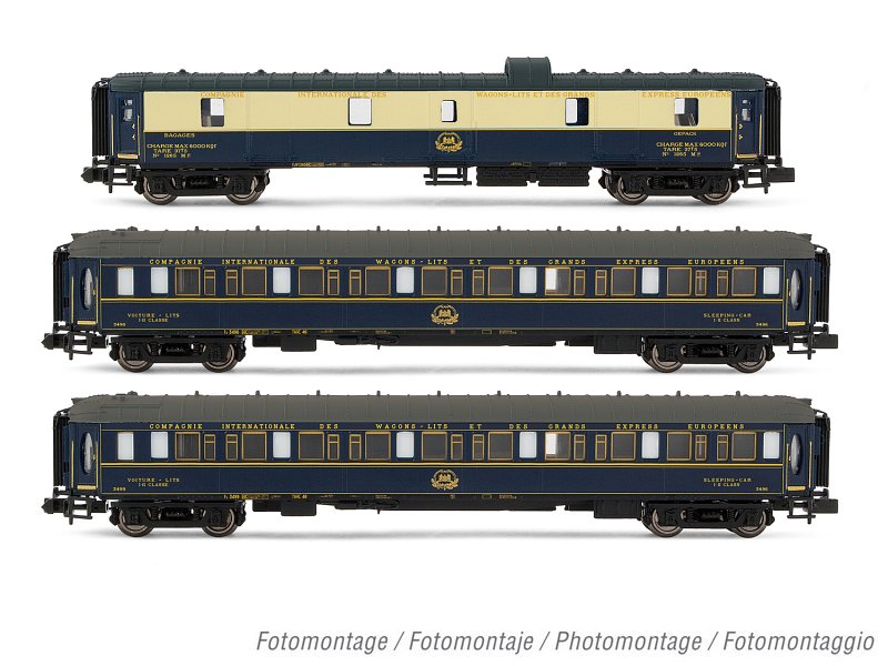 Arnold Personenwagen-Set CIWL Reisezugwagen "Flèche d'or" 3-teilig Epoche III HN4403