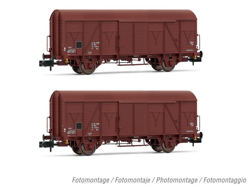 Arnold gedeckte Güterwagen SNCF G4 2-teilig Ep.: IV HN6515