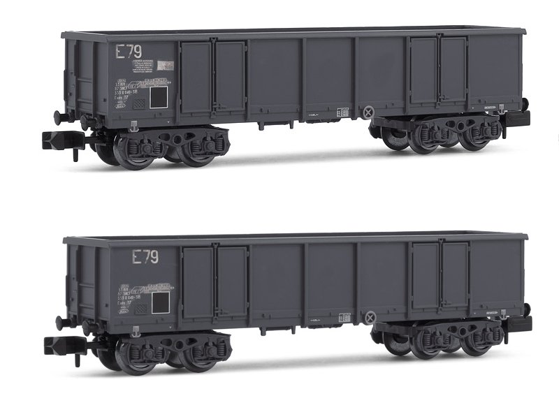 Arnold offene Güterwagen SNCF Eaos beladen mit Schrott 2 Stück Epoche IV HN6535
