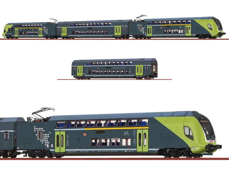 Brawa N Triebzug BR 445 Twindexx Vario DB AG Nah.Sh 4-tlg. Ep. VI analog 64548 + 64549