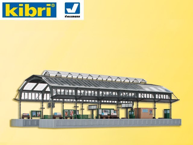 Kit Plastico Kibri 39565 – Modellino Sala Binari Stazione Di Bonn In Scala H0, Per Ferromodellisti