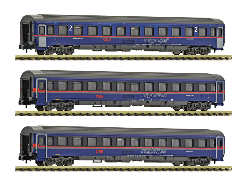 Fleischmann N Personenwagen-Set Eurofima-Wagen ÖBB "Nightjet" Ep. VI 3-teilig 6260084