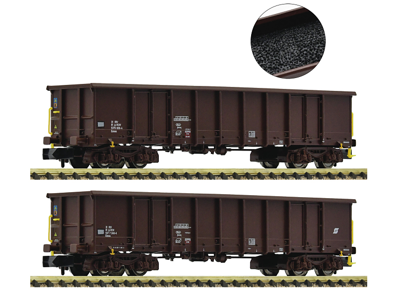 Fleischmann N Güterwagen-Set offene Güterwagen ÖBB Epoche IV 2-teilig 6660020