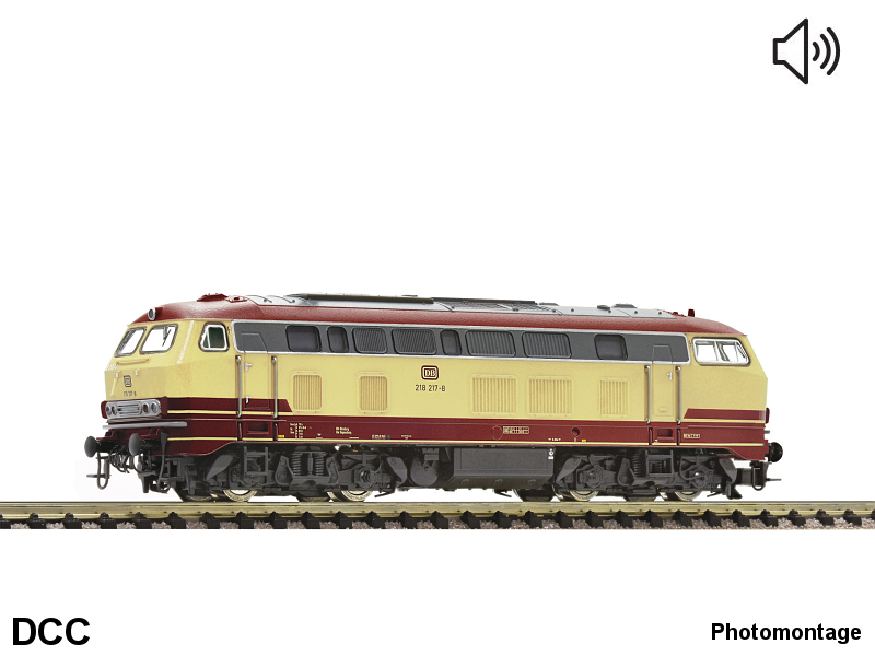 Fleischmann N Diesellokomotive BR 218, DB Epoche IV, DCC digital + Sound 724289