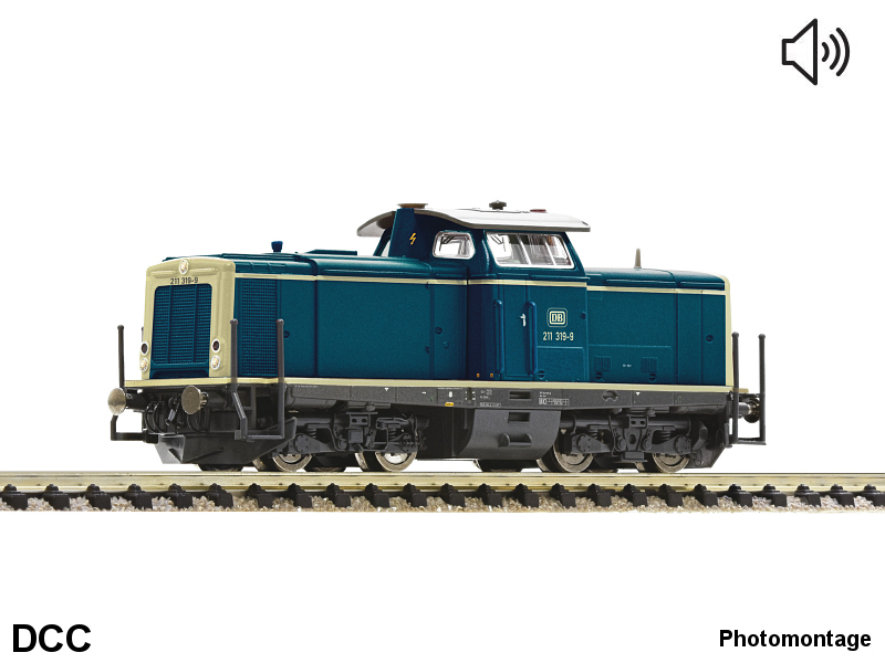 Fleischmann N Diesellokomotive BR 211 DB Epoche IV DCC digital + Sound 7370024