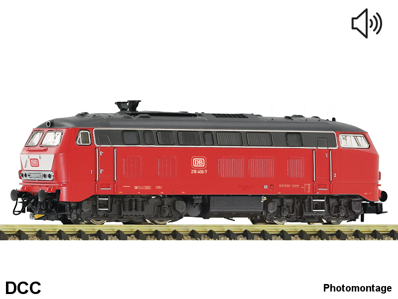 Fleischmann N Diesellokomotive BR 218 DB AG Epoche VI DCC digital + Sound 7370034