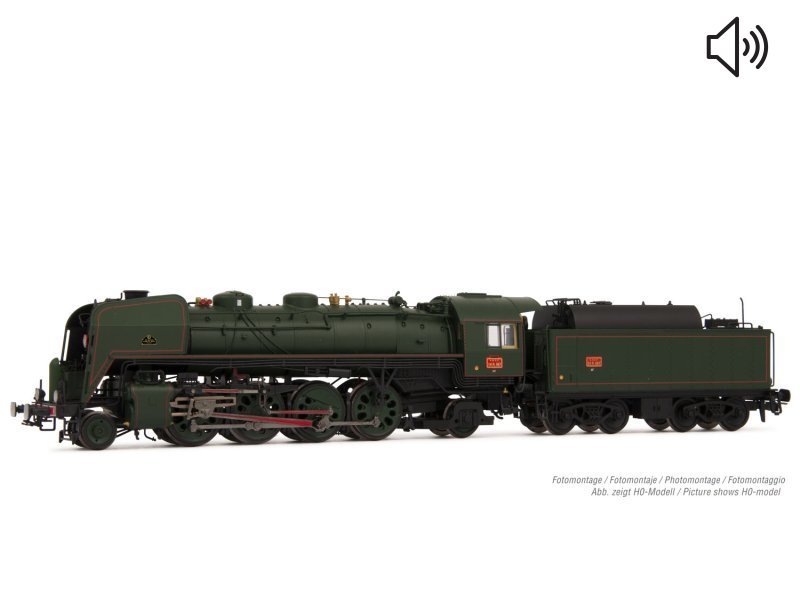 Arnold Dampflokomotive 141R1187 SNCF grün Öltender Epoche III Sound HN2482S