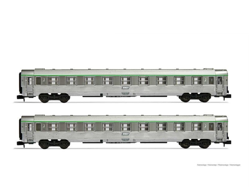 Arnold Reisezugwagen SNCF DEV Inox 2. Klasse Gummiwulstübergänge Ep.: IV HN4340
