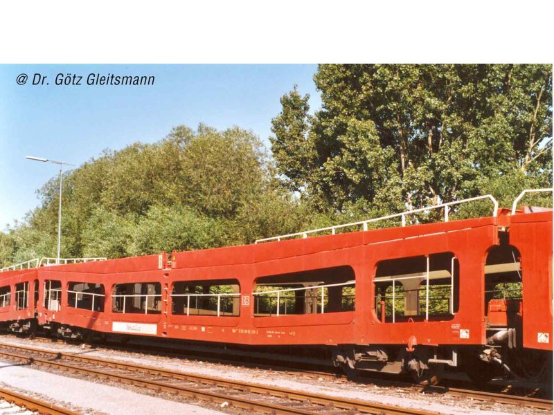 Arnold Güterwagen Autotransportwagen DB AG verkehrsrot 2-teilig HN4354