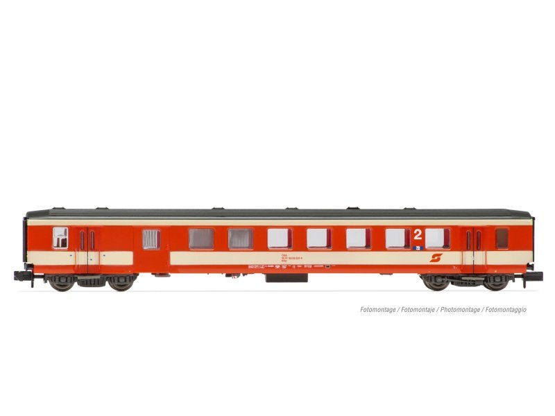 Arnold Reisezugwagen ÖBB Schlierenwagen 2. Klasse mit Gepäckabteil K2-Lackierung HN4373