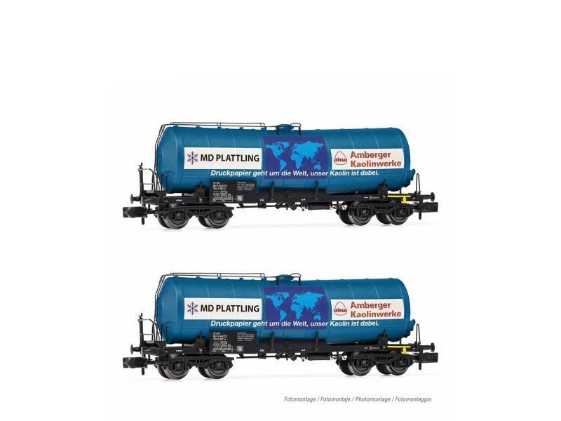 Arnold Güterwagen Kesselwagen Nacco Amberger Kaolinwerke 2 Stück Epoche V-VI HN6542