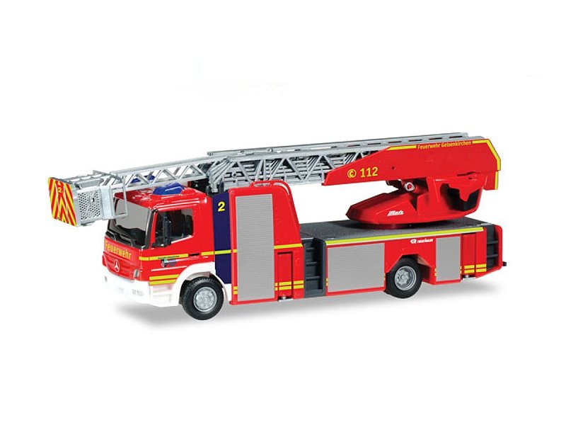 Herpa H0 Mercedes Benz MB Atego '10 Feuerwehr DLK 23 / 12 Gelsenkirchen 093729