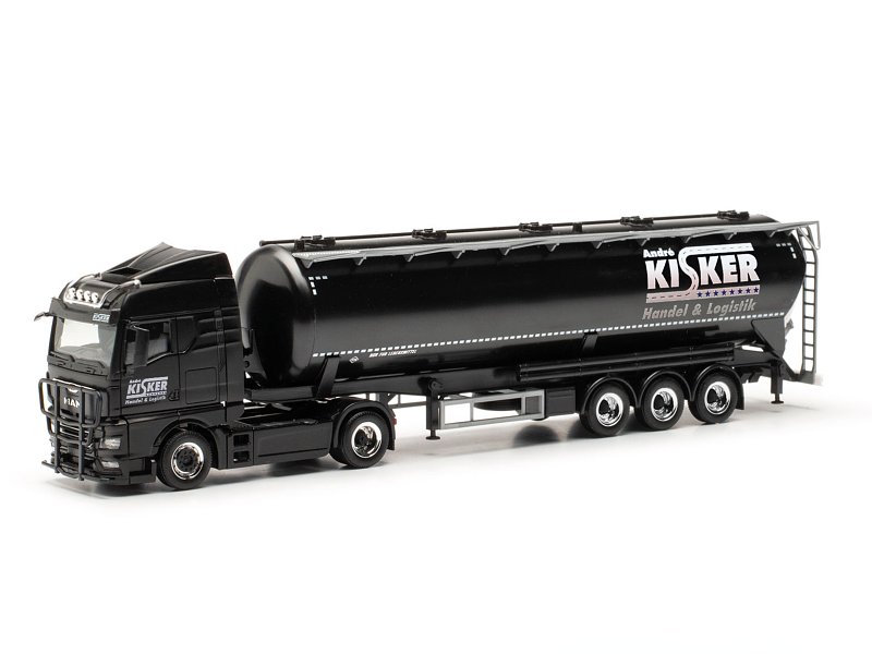 Herpa H0 MAN TGX GM Silo-Sattelzug 