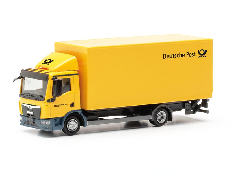 Herpa H0 MAN TGL Koffer-LKW mit Ladebordwand „Post“ 317689