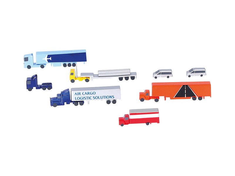 Herpa Wings 1:500 Scenix Airport Trucks / Vans 8-in-1 Set 520652-001