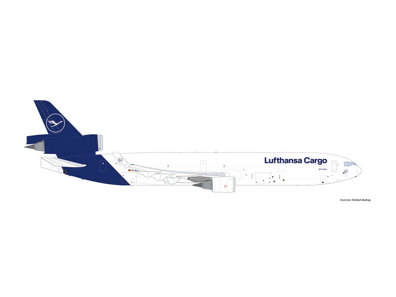 Herpa Wings 1:500 McDonell Douglas MD-11F Lufthansa Cargo 535212