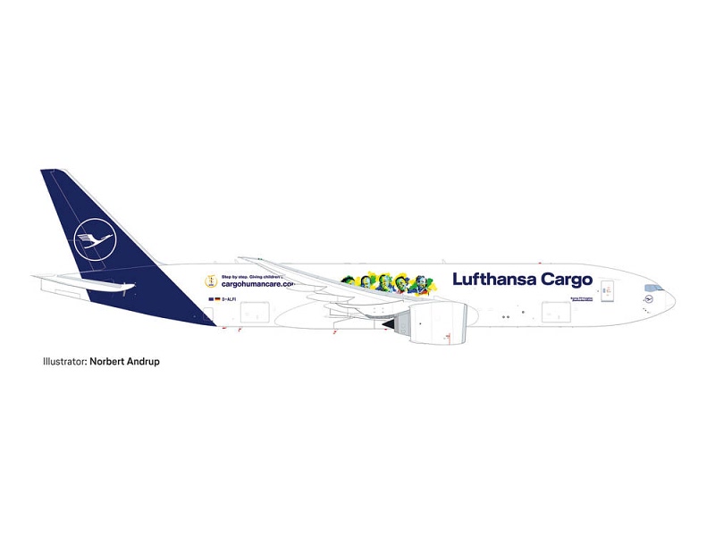 Herpa Wings 1:500 Boeing 777F Lufthansa Cargo 535540
