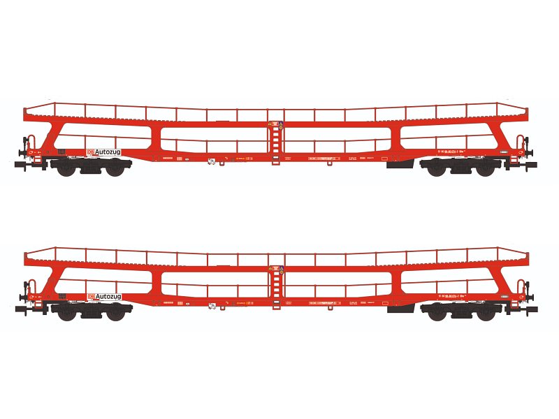 Hobbytrain Autotransporter DB Autozug DDm915 verkehrsrot Ep. V 2-teilig H24605