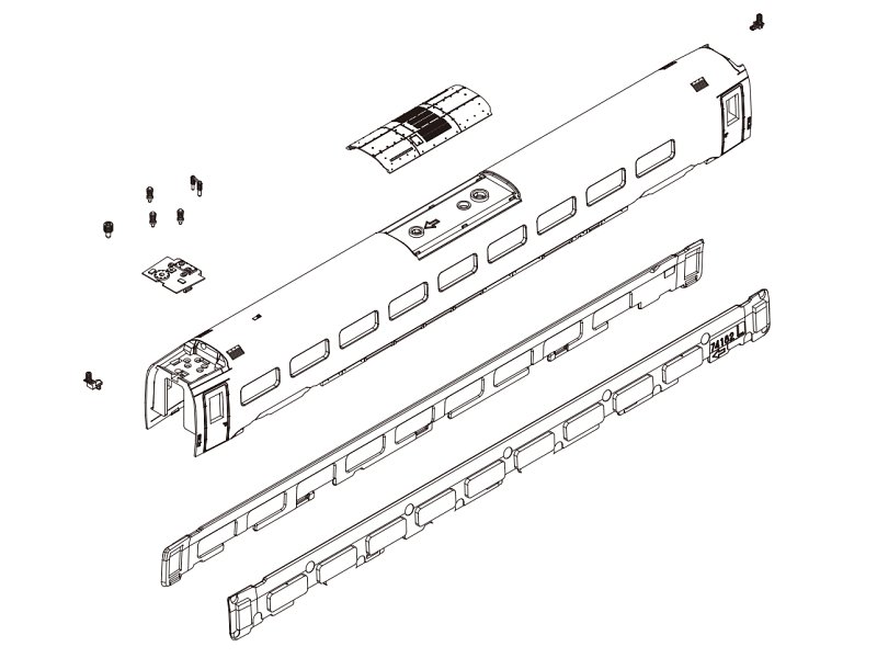 Ersatzteil Kato Triebzug ICE 4