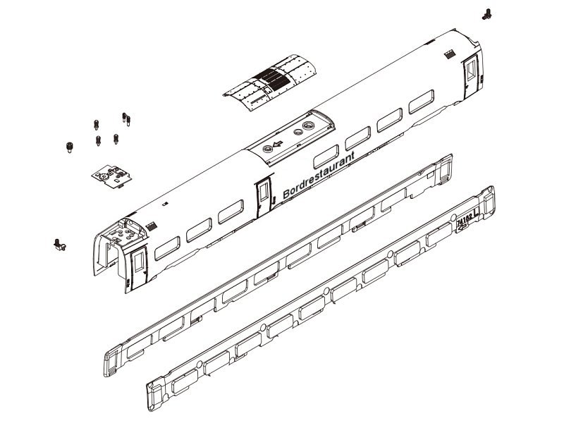 Ersatzteil Kato Triebzug ICE 4