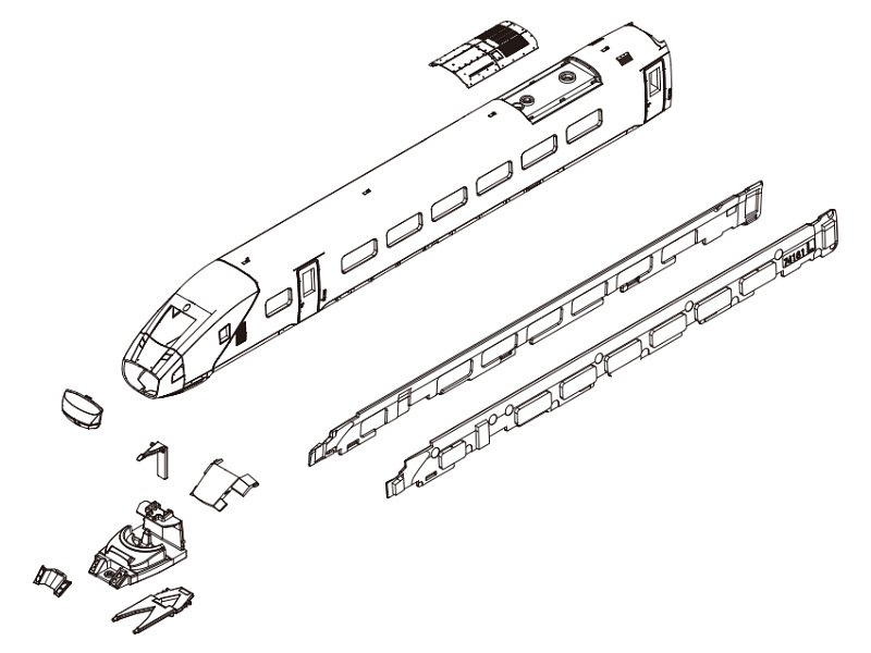 Ersatzteil Kato Triebzug ICE 4