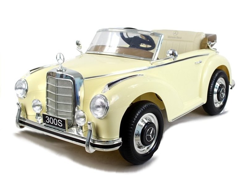 LEAN CARS Kinder-Elektroauto Mercedes Benz 300S beige