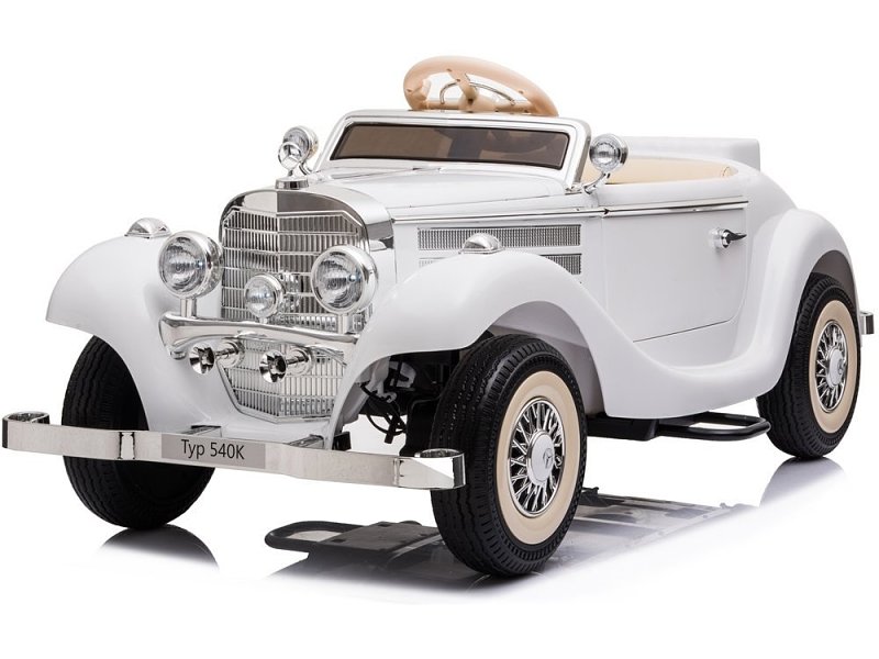 LEAN CARS Kinder-Elektroauto Mercedes Benz 540K weiß