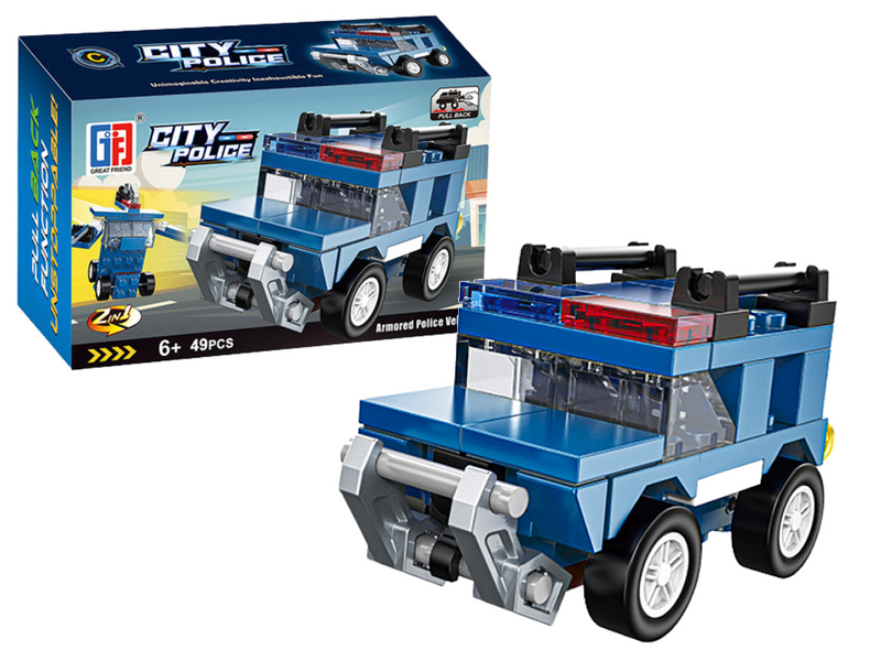 Lean Toys Bausteineset Police Car 49 Teile 24569_1