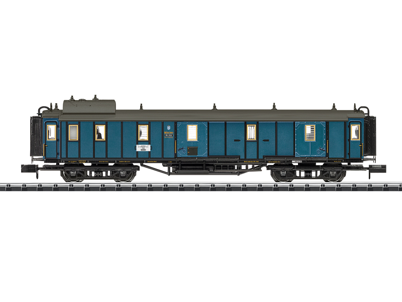 Minitrix Schnellzug Gepäckwagen DRG blau Ep. II 15323