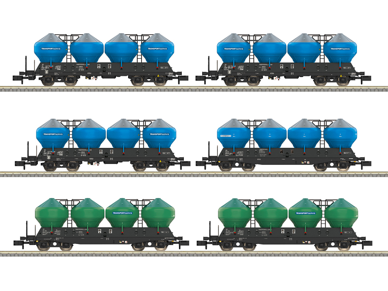Minitrix Güterwagen-Set 6-tlg. Silowagen TRANSPORTSERVIS Ep. VI 18301