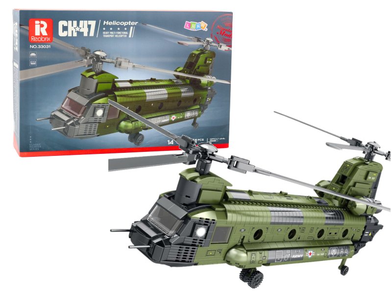 Reobrix Bausteineset Helicopter CH-47 Chinook 1451 Teile 33031