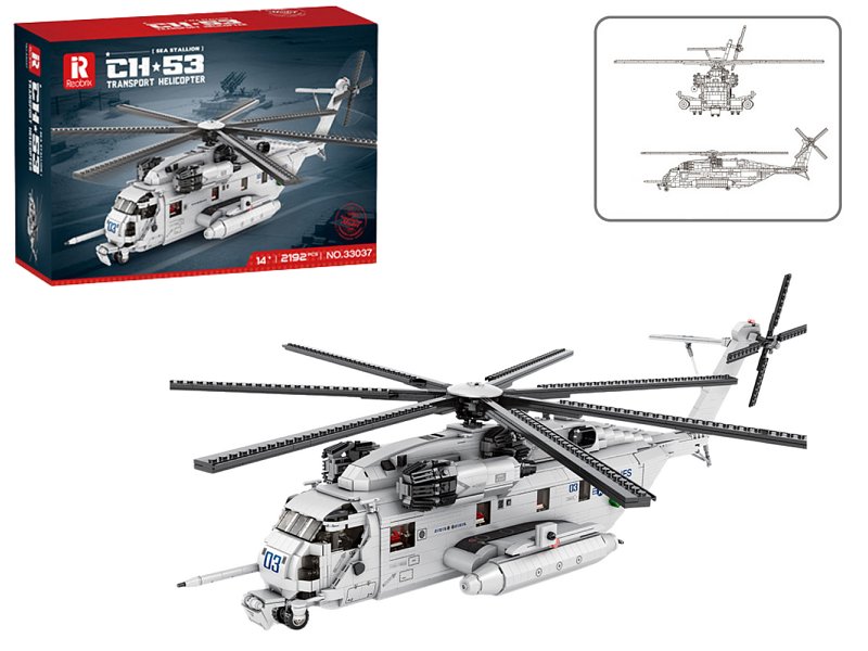 Reobrix Bausteineset Helicopter CH-53 Sea Stallion 1192 Teile 33037