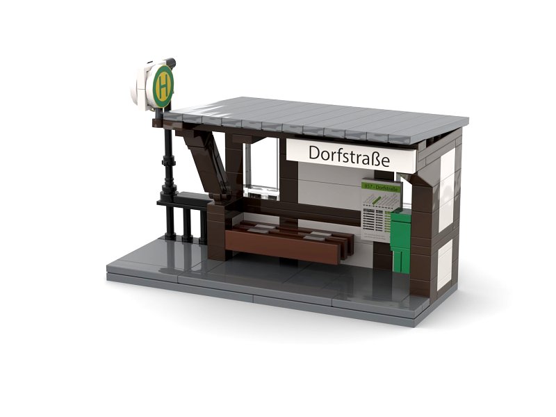 Stone Heap Bausteineset Fachwerkhaltestelle 124 Teile SH-016