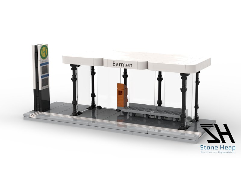 Stone Heap Bausteineset Moderne Bushaltestelle 202 Teile SH-017