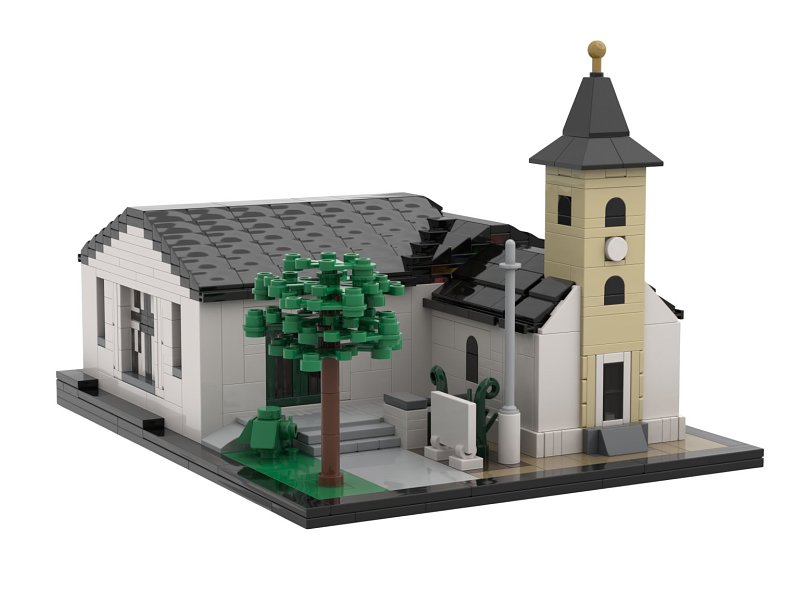 Stone Heap Bausteineset Mollmannsdorf Dorfkirche 867 Teile SH-020