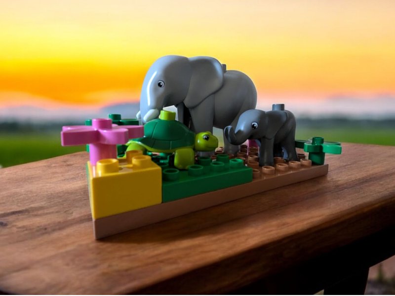 Stone Heap Bausteineset Elefanten 13 Teile SH-1003