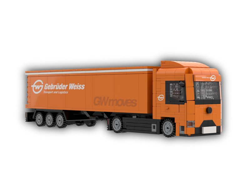 Stone Heap Bausteineset Gebrüder Weiss LKW 550 Teile SH-2011