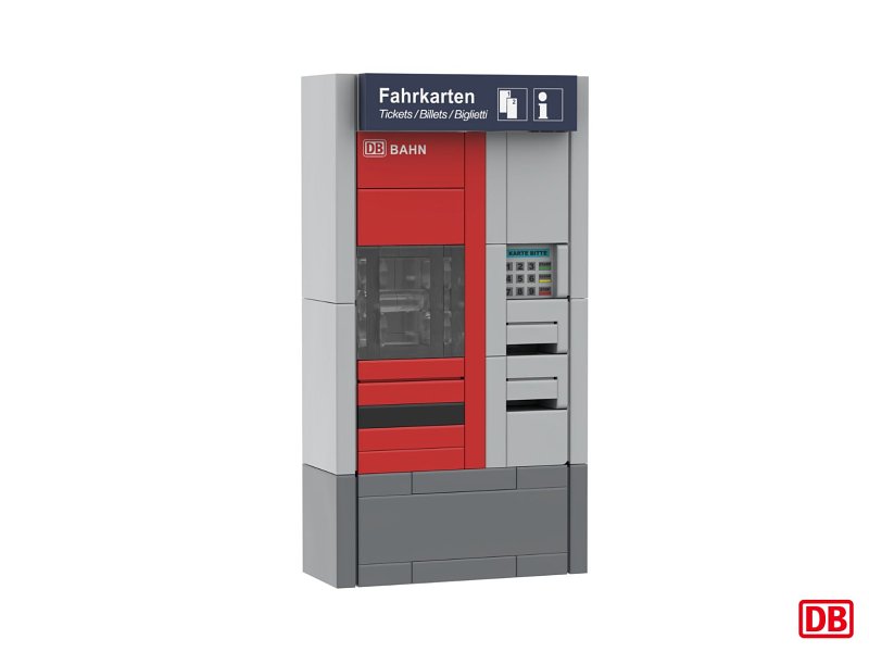 Stone Heap Bausteineset DB-Fahrkartenautomat 58 Teile SH-3002