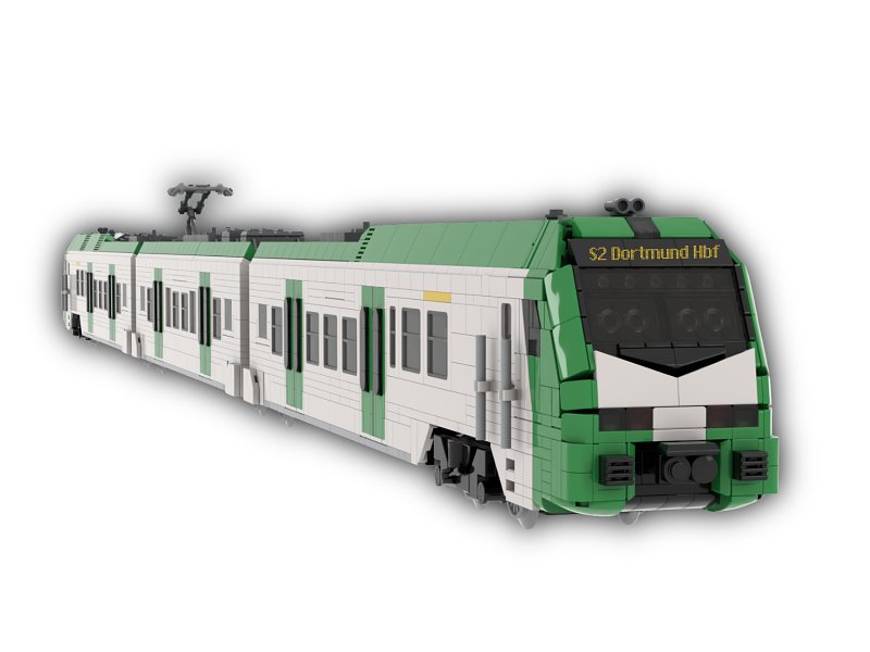 Stone Heap Bausteineset Stadler Flirt 3XL VRR S-Bahn 4010 Teile SH-3022