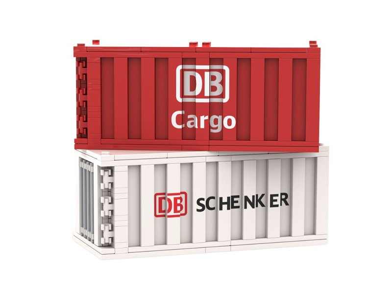 Stone Heap Bausteineset 2x 20 Fuß DB Container 446 Teile SH-4006