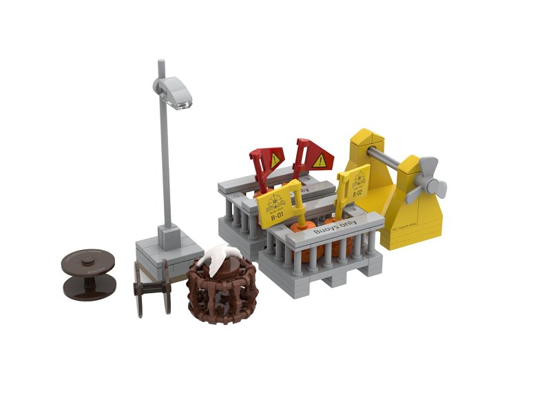 Stone Heap Bausteineset Kleines Hafenzubehör 109 Teile SH-4008