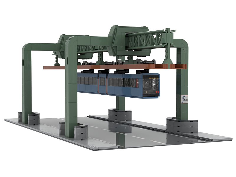 Stone Heap Bausteineset Wu Schwebebahn GTW2015 1612 Teile SH-8006