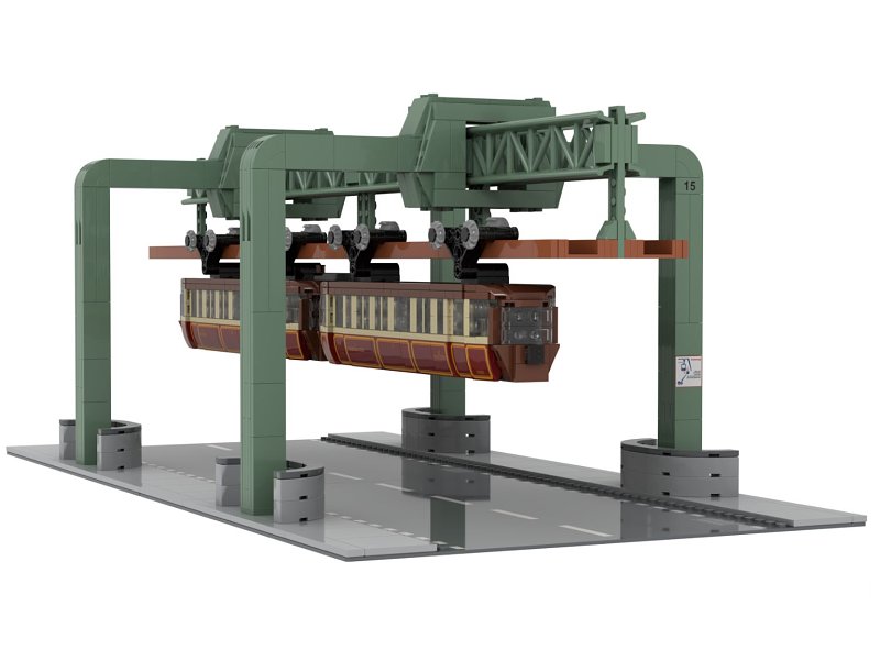 Stone Heap Bausteineset WU Schwebebahn Kaiserwagen 1730 Teile SH-8008