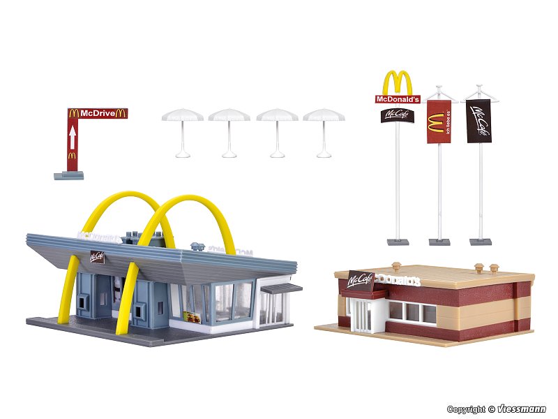 Vollmer Bausatz McDonalds mit McCafe Spur N 7766