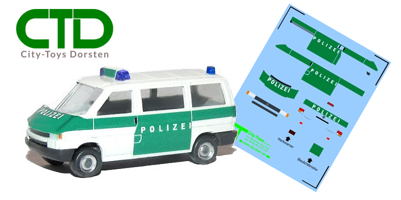 Decal CTD 90709 Polizeit VW T4