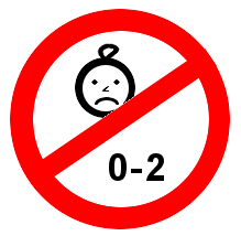 Nicht geeignet für Kinder unter 2 Jahren